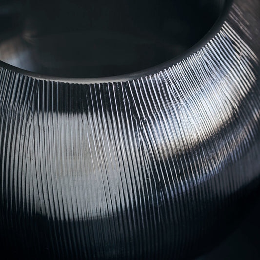 round glass tealight holder