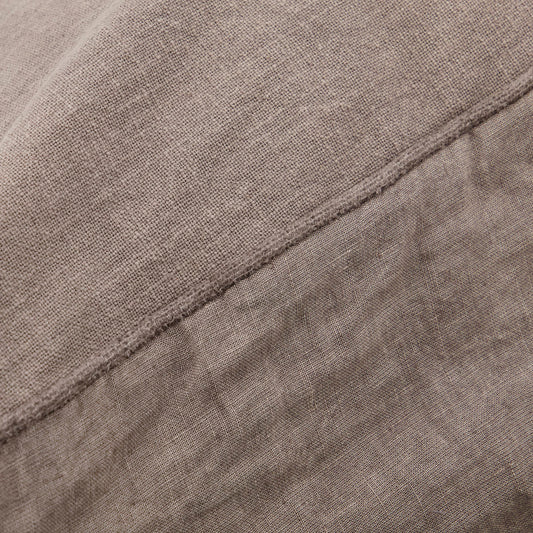 sai warm grey linen cushion