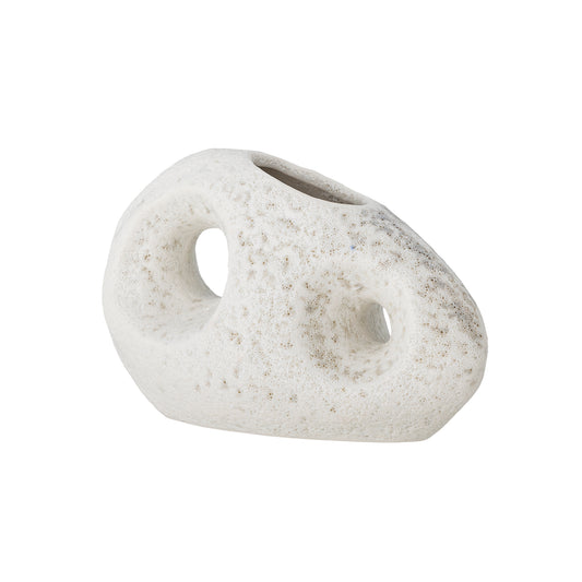 Cala White Stoneware Vase