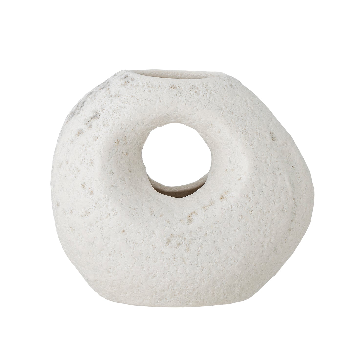 Caia White Stoneware Vase